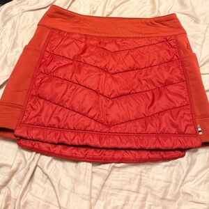 Smartwool Vibrant Red Quilted Skirt